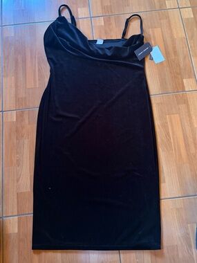 Black Velvet Slip Dress